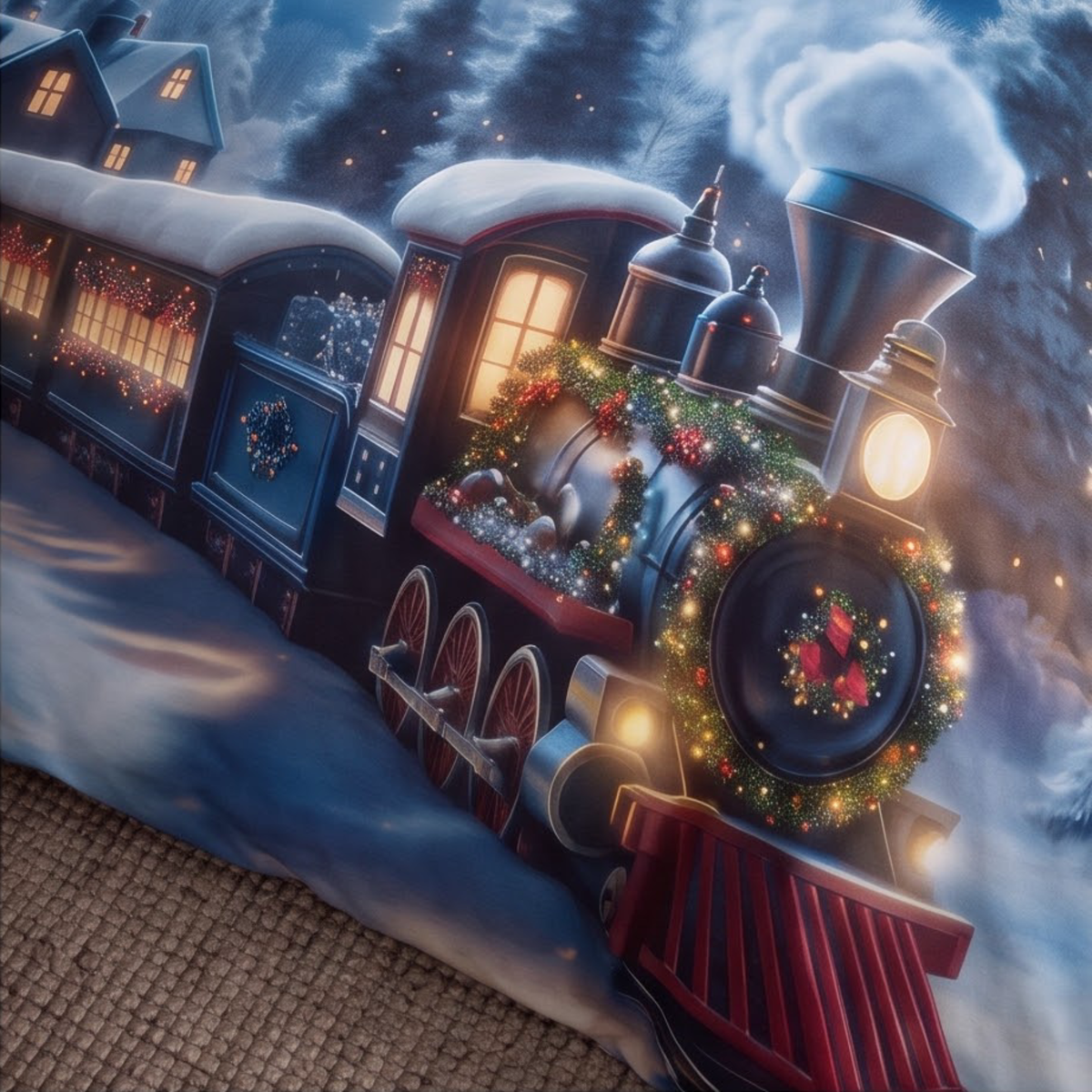 Christmas Express Train Bedding Set