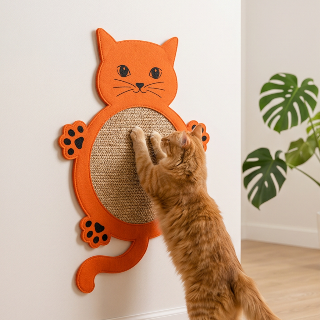 Hanging Cat Shaped Scratch Mat