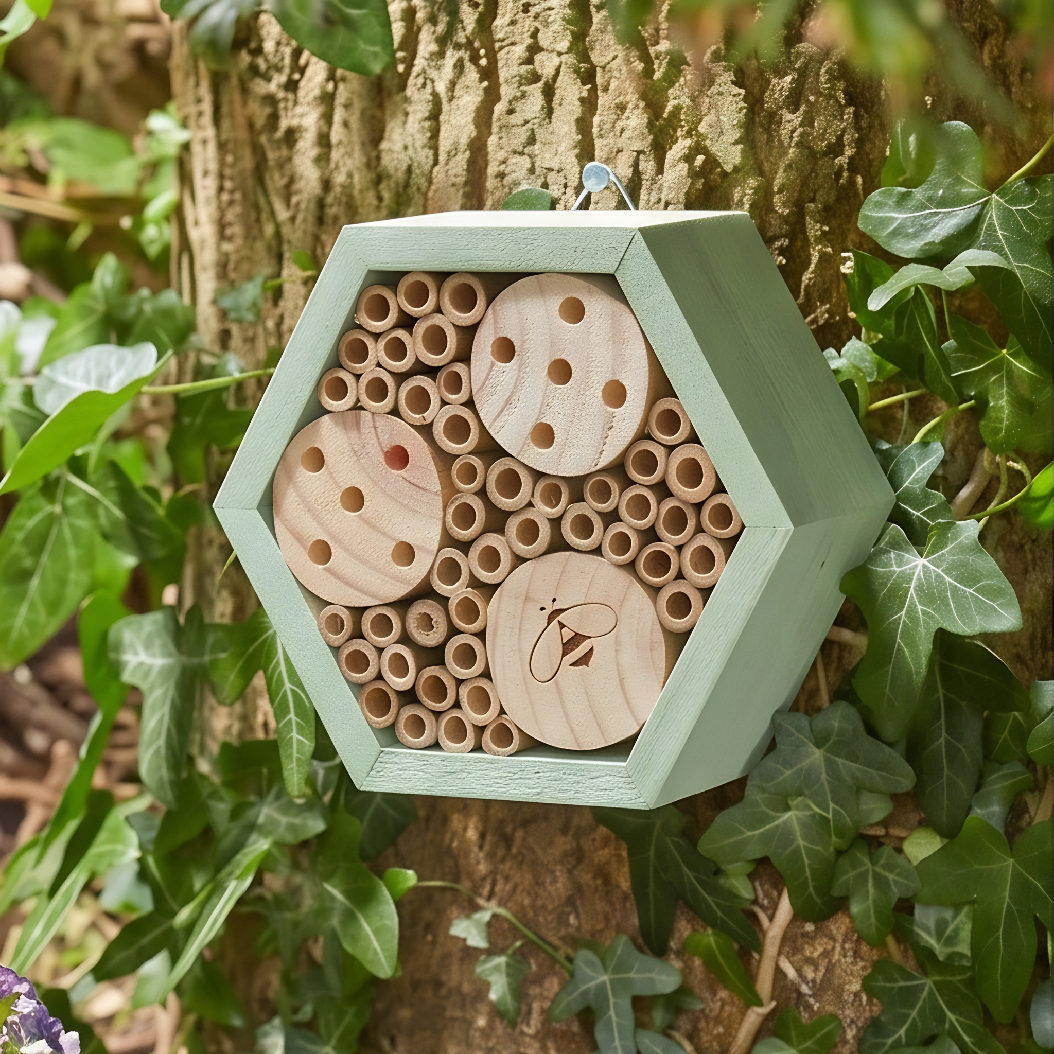 Mason Bee Hex  Box