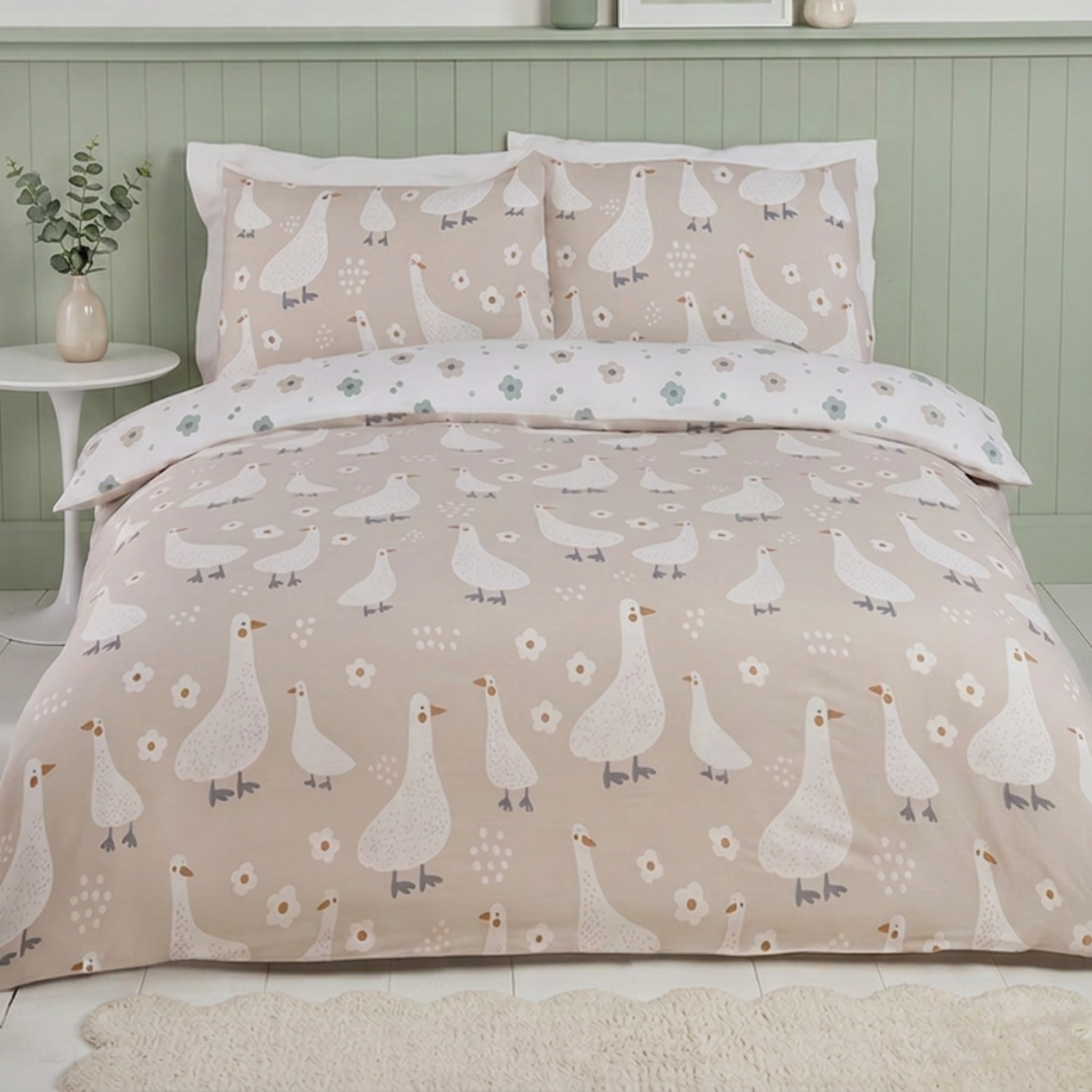 Jemima Natural   Bedding Set