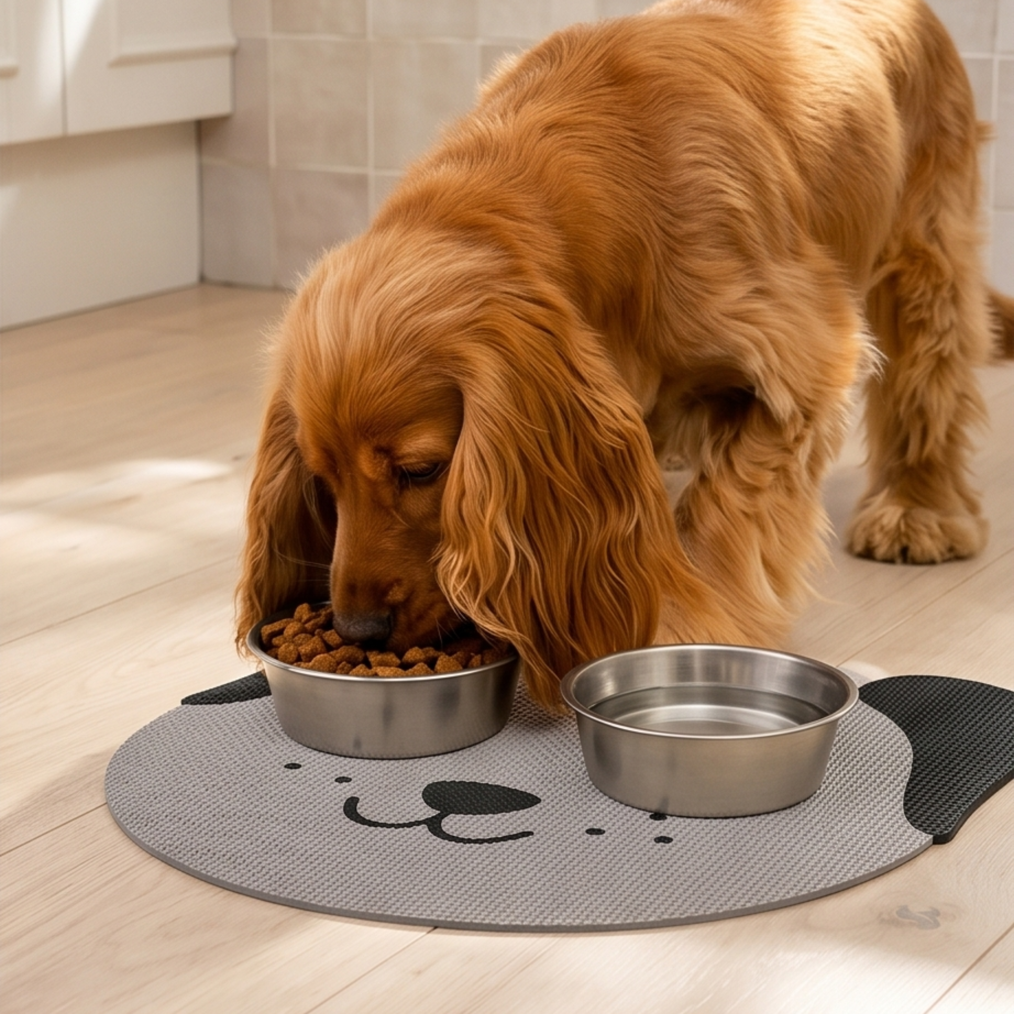 Anti Slip Cat or Dog Head Food Mat