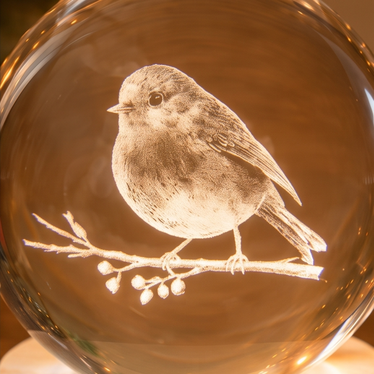 Personalised InLit GloBall - Christmas Tree