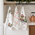 3pk Tea Towels - Highland Cow Christmas Kisses