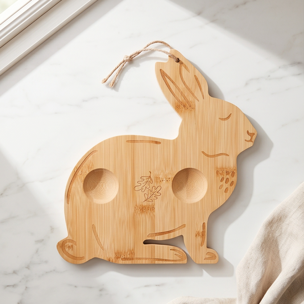 Forest Fable ( Owl, Rabbit)  - Breakfast Board
