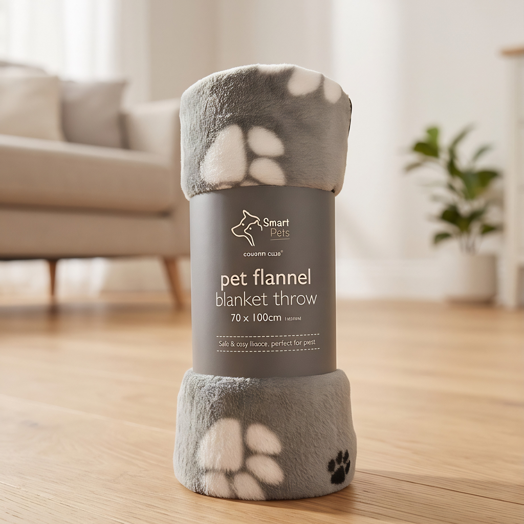 Paw Print Pet Blanket