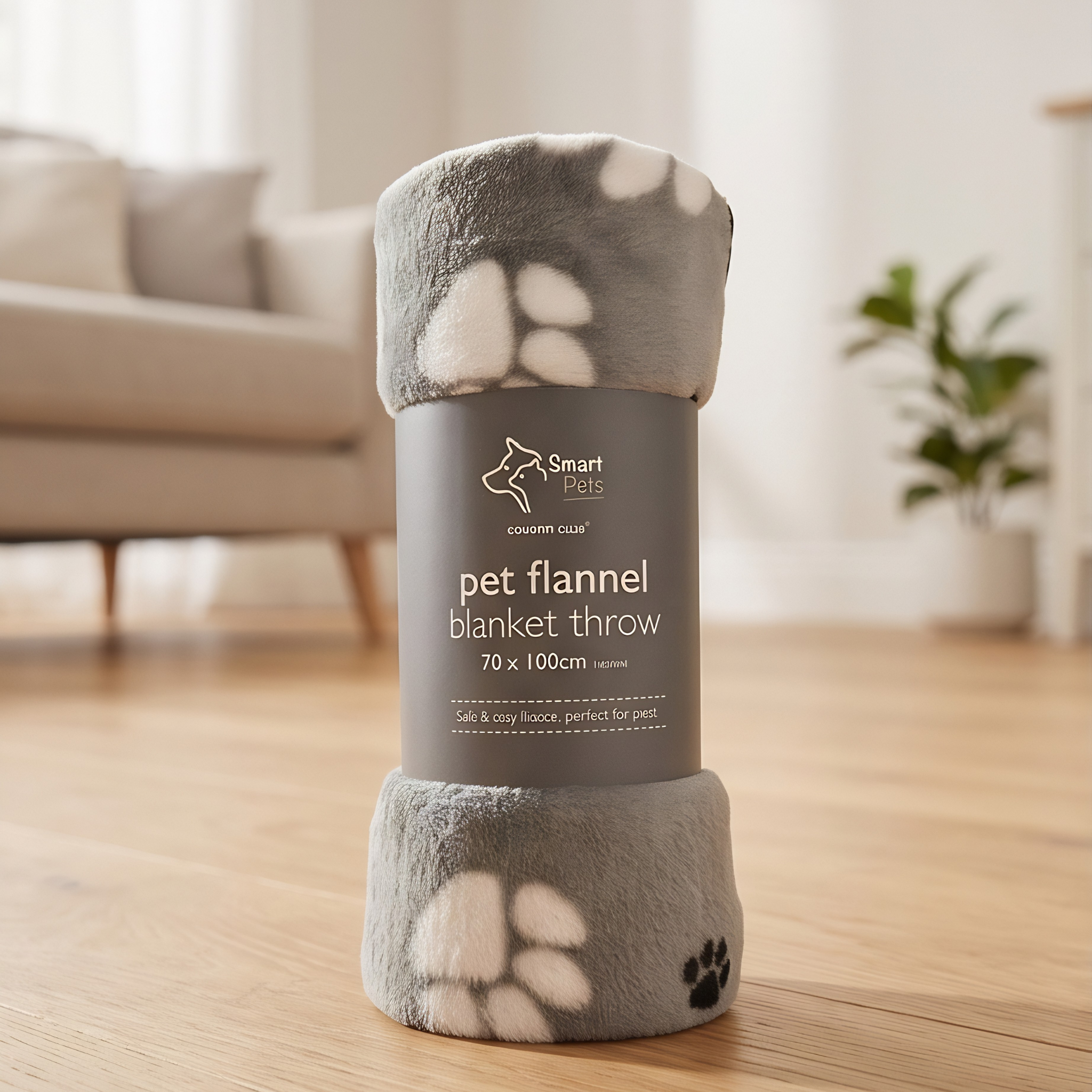 Paw Print Pet Blanket