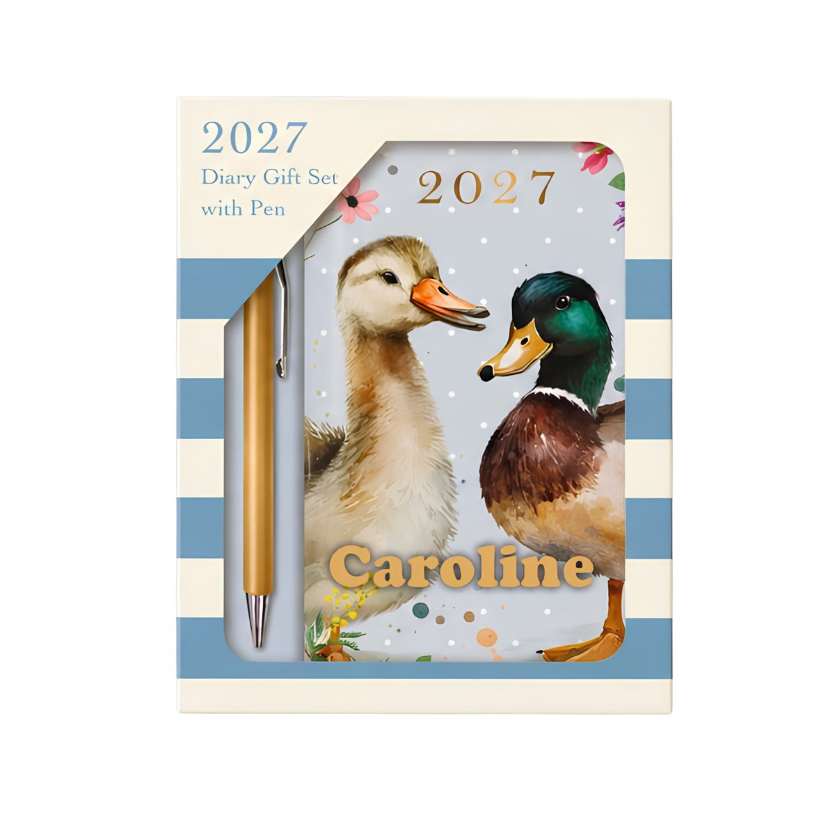 Personalised 2027 Diary & Pen Gift Set