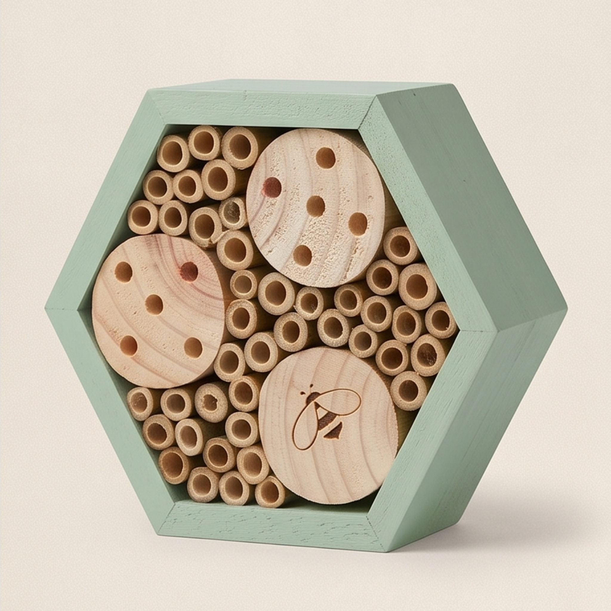 Mason Bee Hex  Box