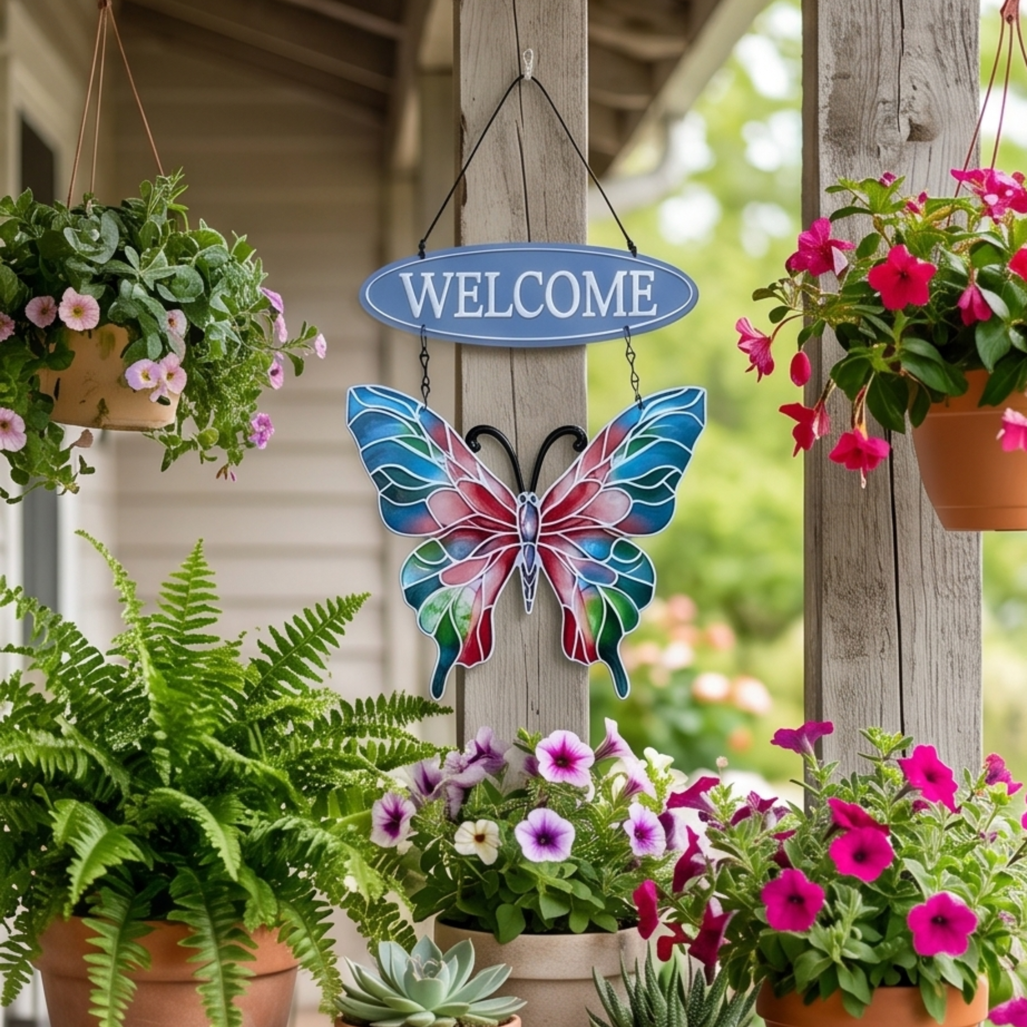 Butterfly Welcome Sign