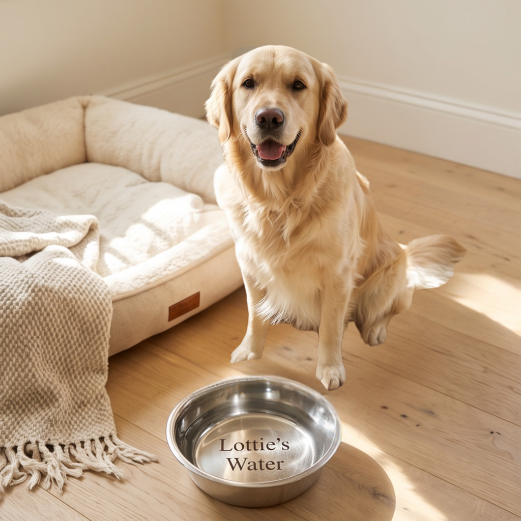 Personalised Dog Steel Bowl 1400ml