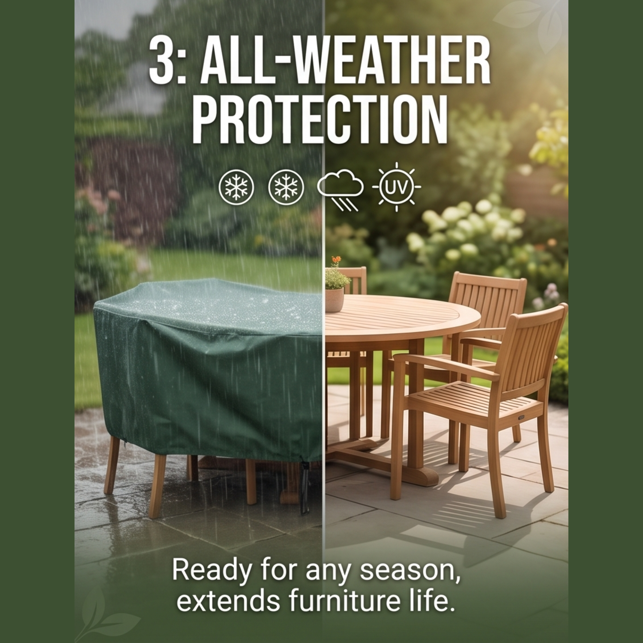 Round Garden Furniture Cover