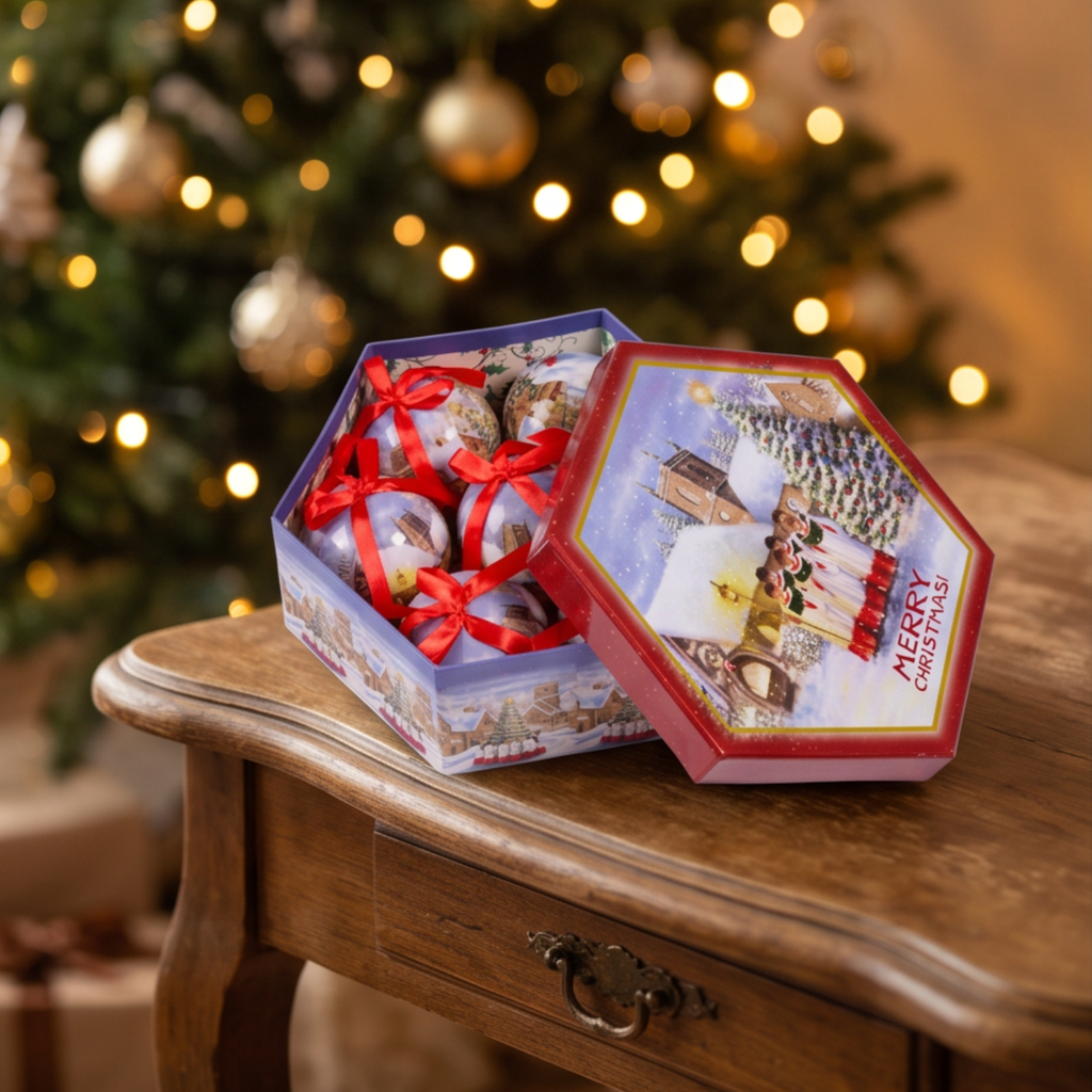 Set of 7 Christmas Baubles