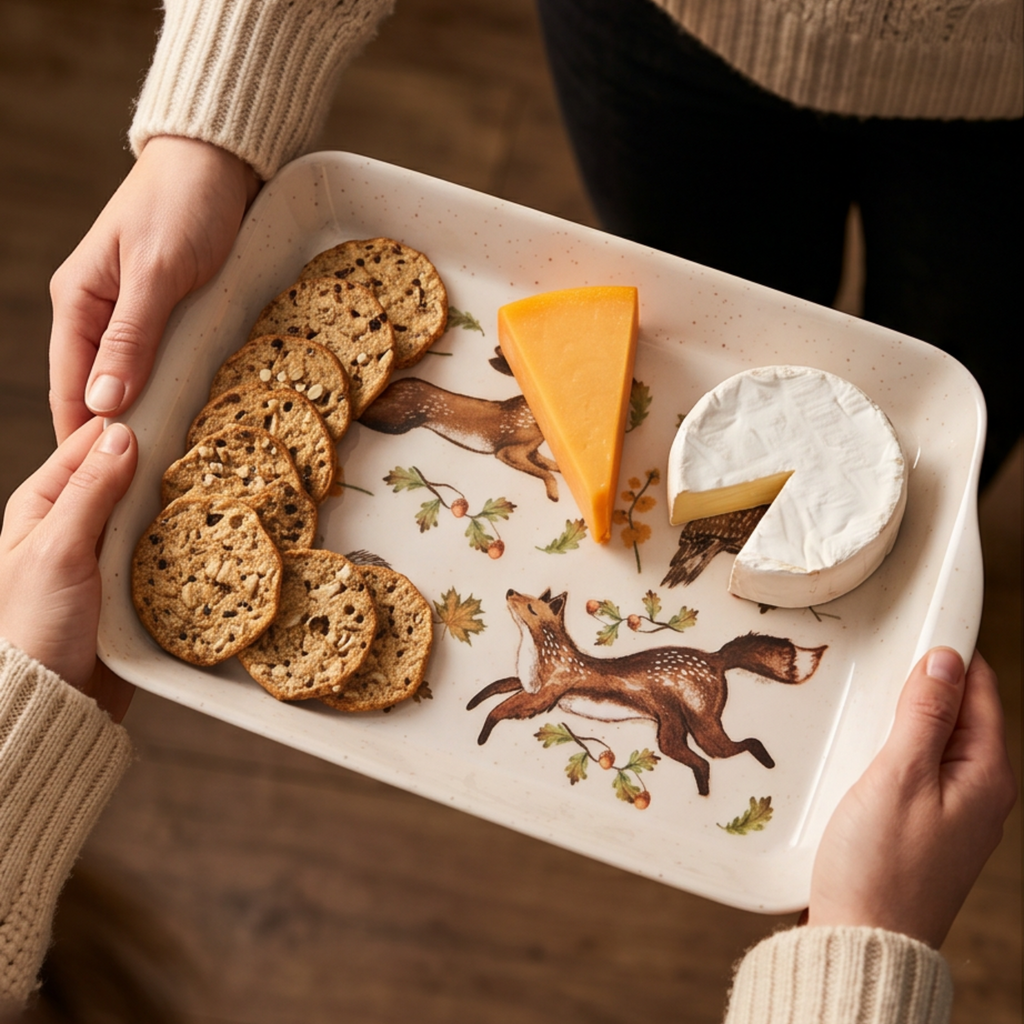 Forest Fable ( Owl, Rabbit)  - Scatter Tray