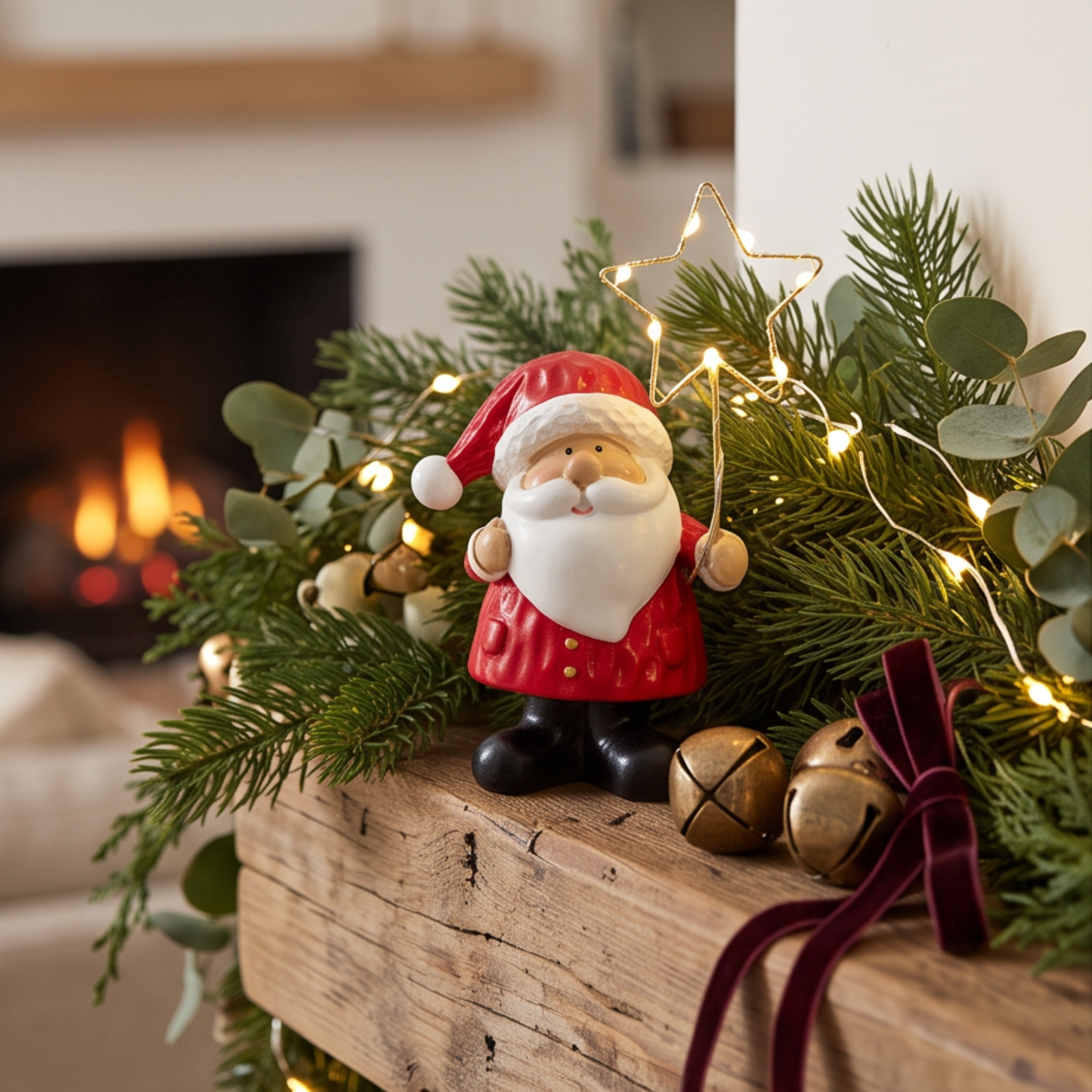 LED Santa with Star