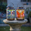 Solar Tiffany Lanterns and Stakes