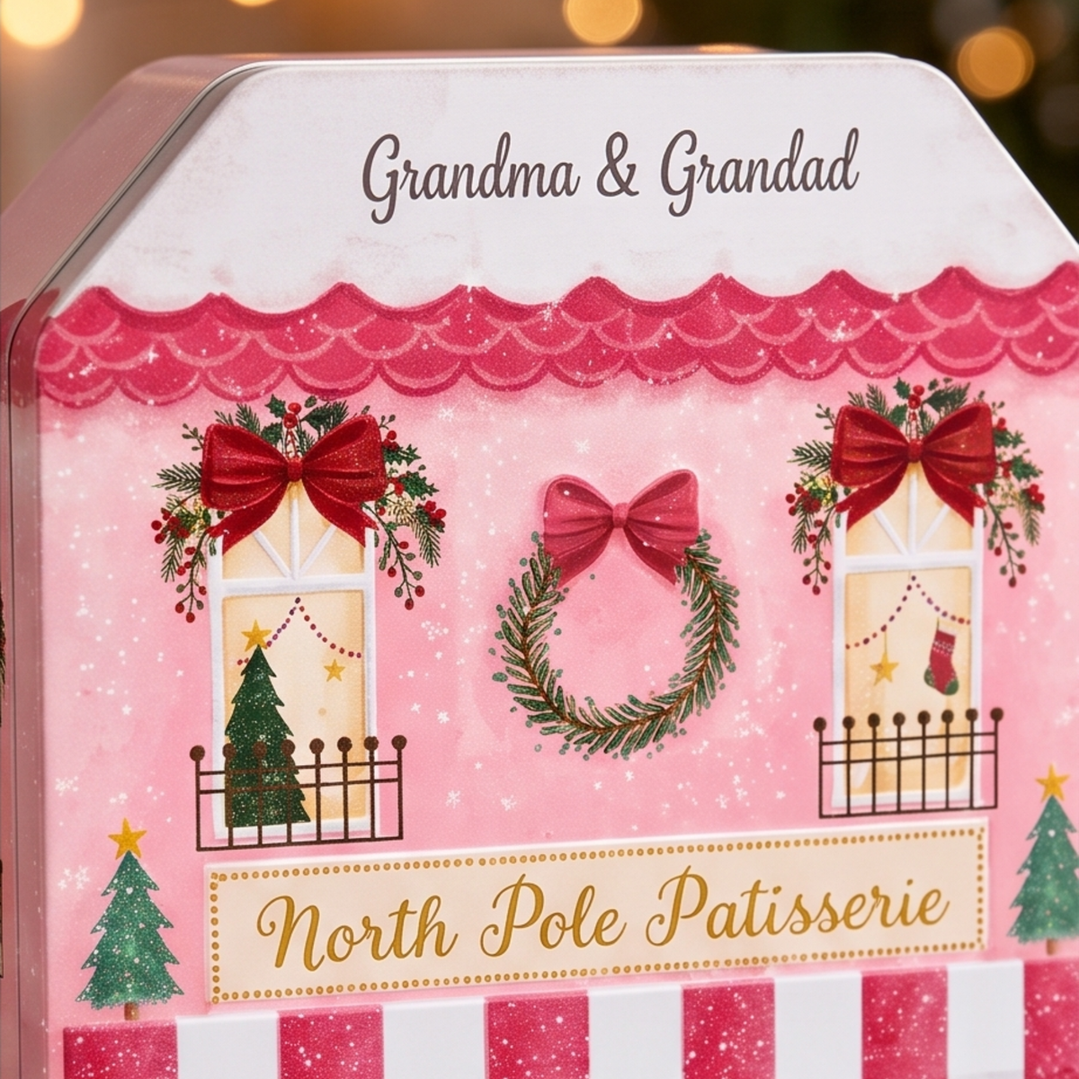 Personalised North Pole Patisserie Tin