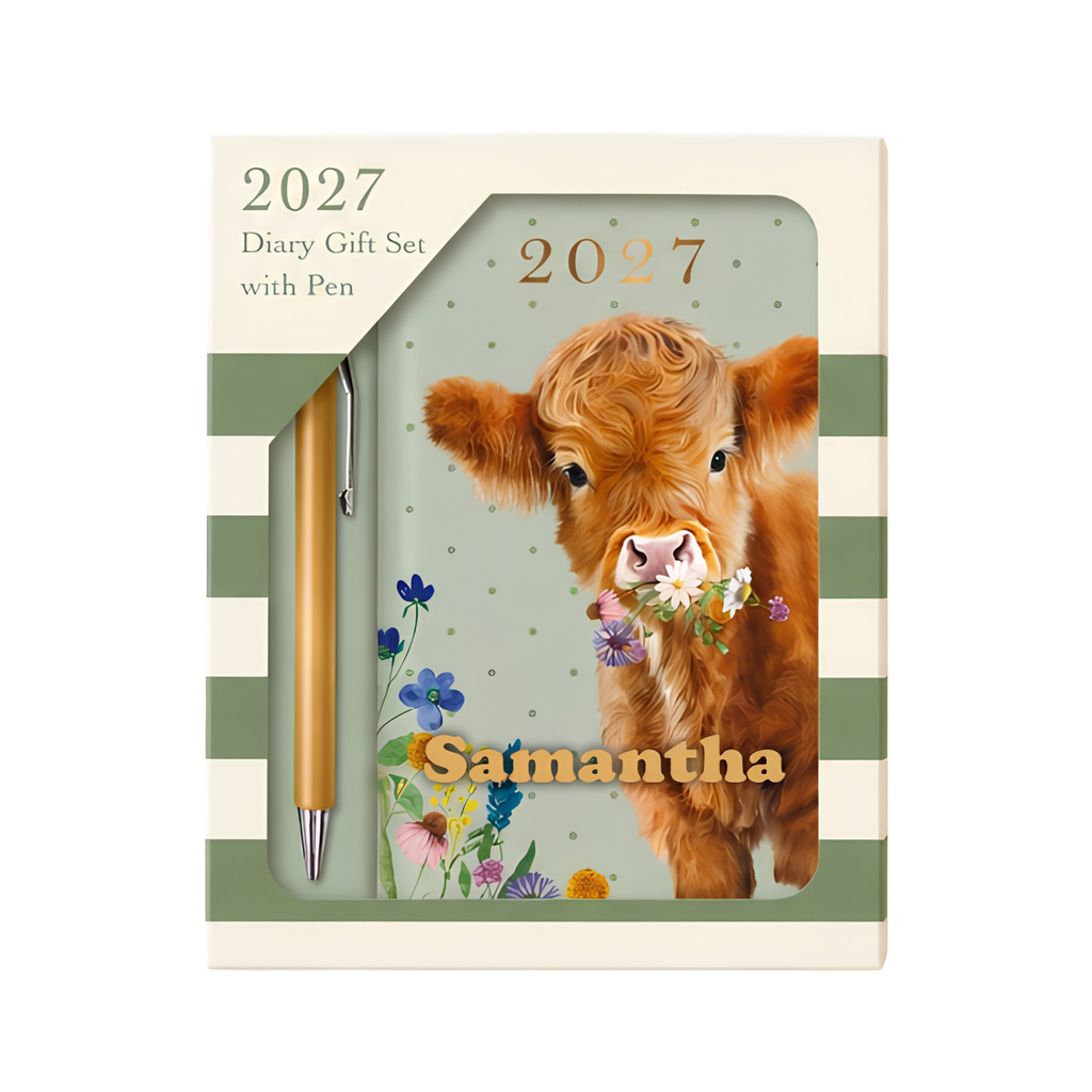 Personalised 2027 Diary & Pen Gift Set