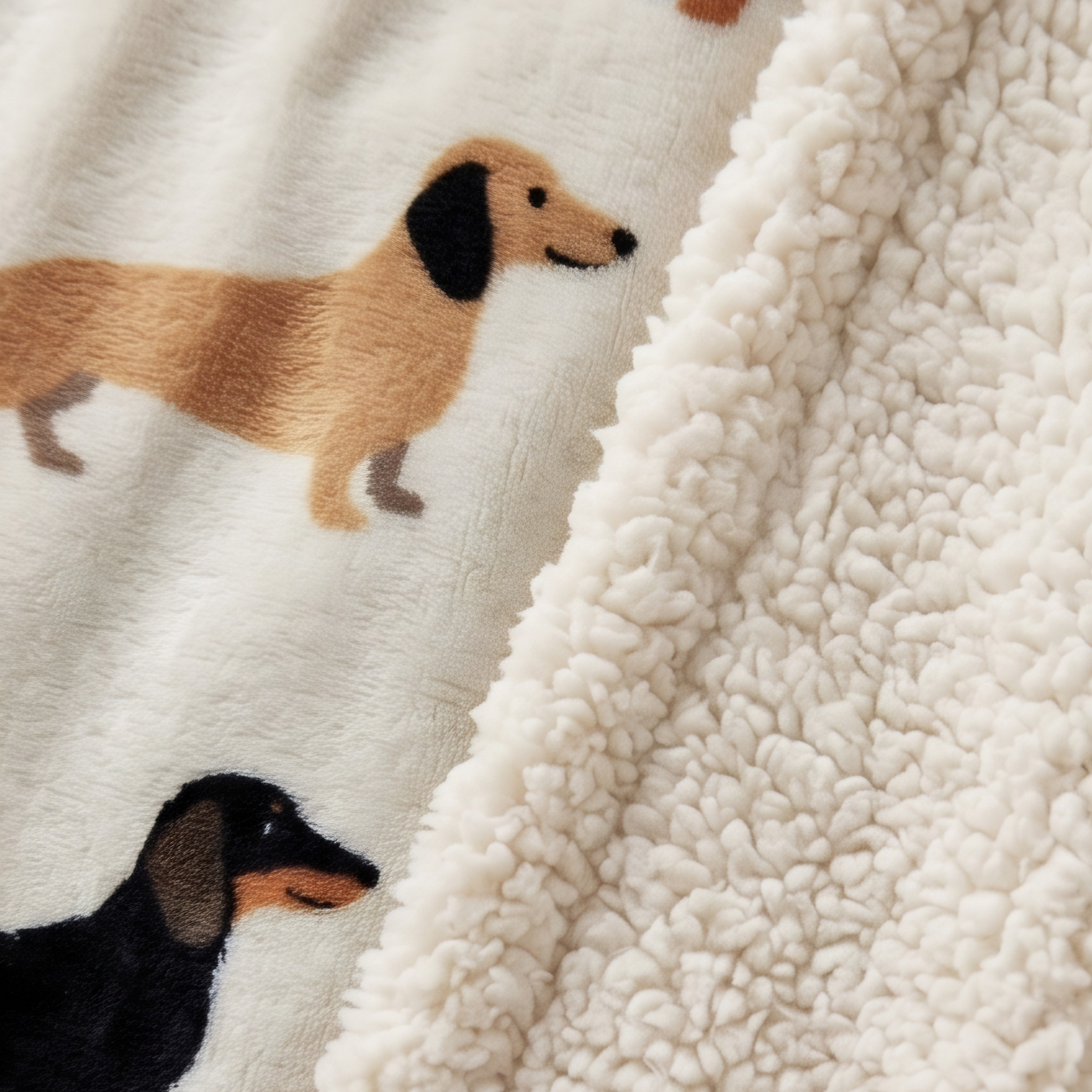 Luxury Sherpa Throw - Dachshund