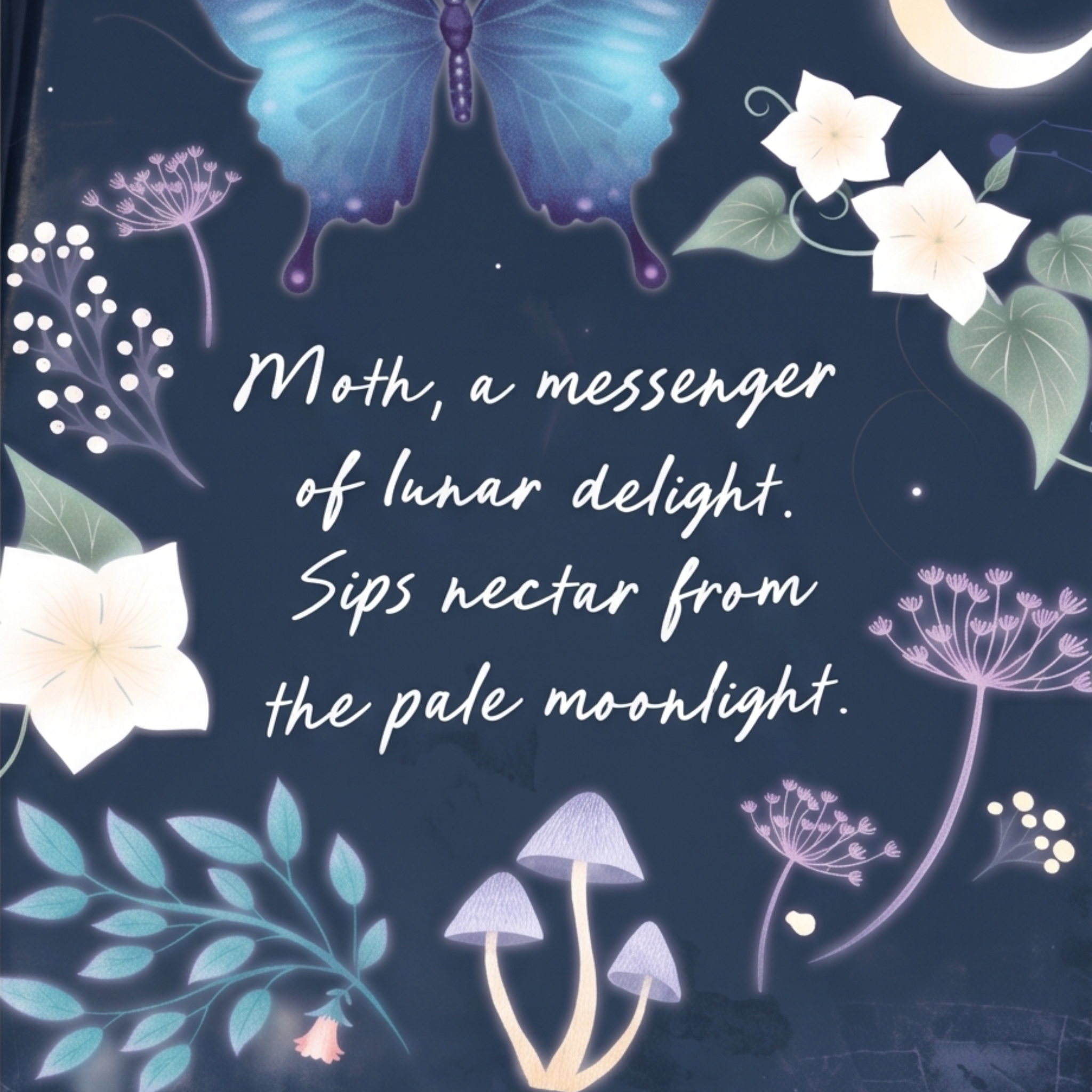 Personalised Midnight Moth Journal Amethyst Pen