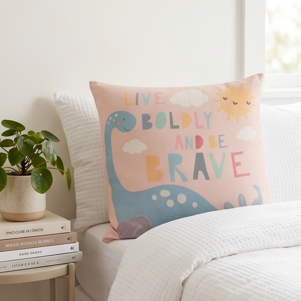 Dinosaur Cushion - Brave