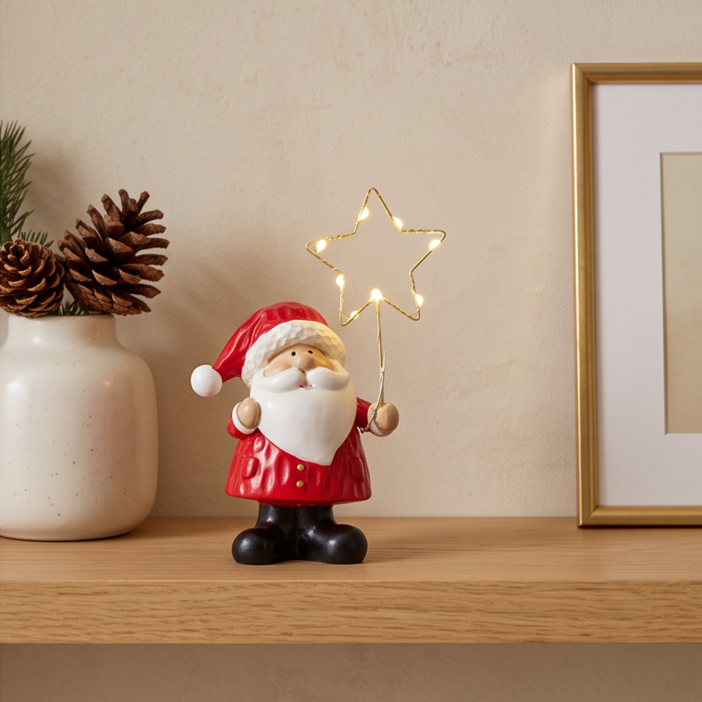 LED Santa with Star