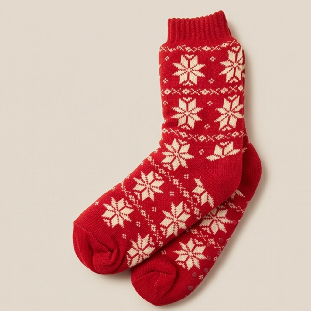 Nordic Design Fur Lined Slipper Socks