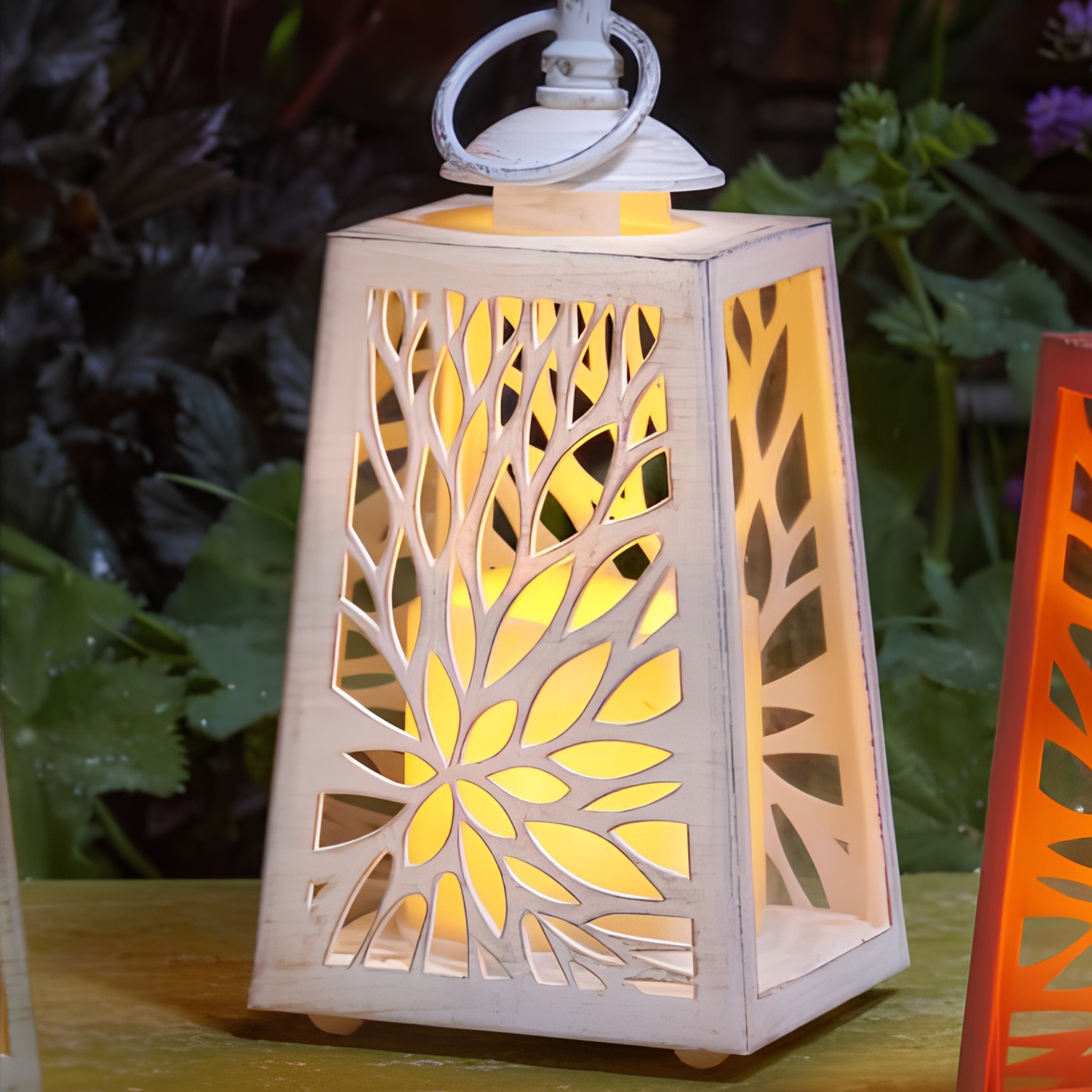 Cornish In Lit Lantern