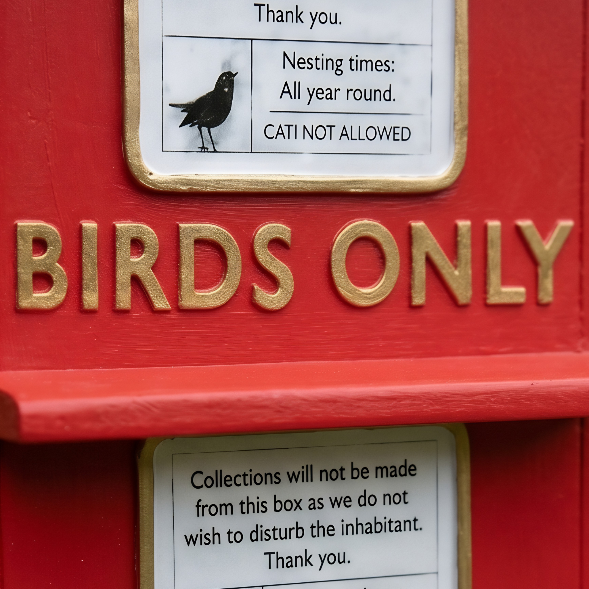 Post Box Bird House