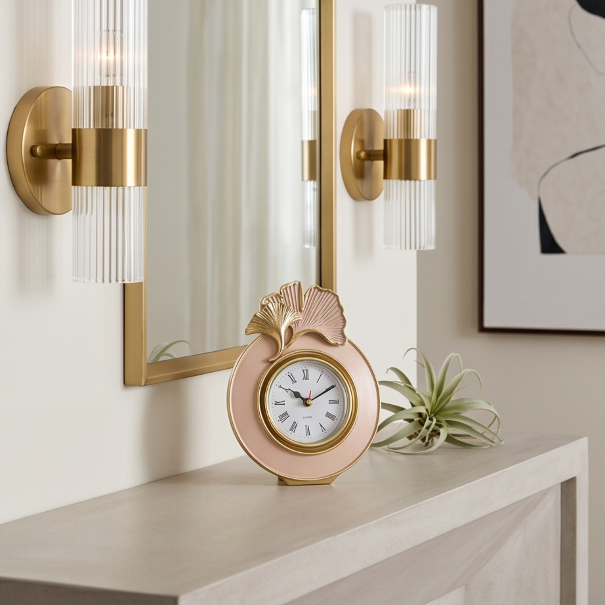 Ginkgo Mantel Clock