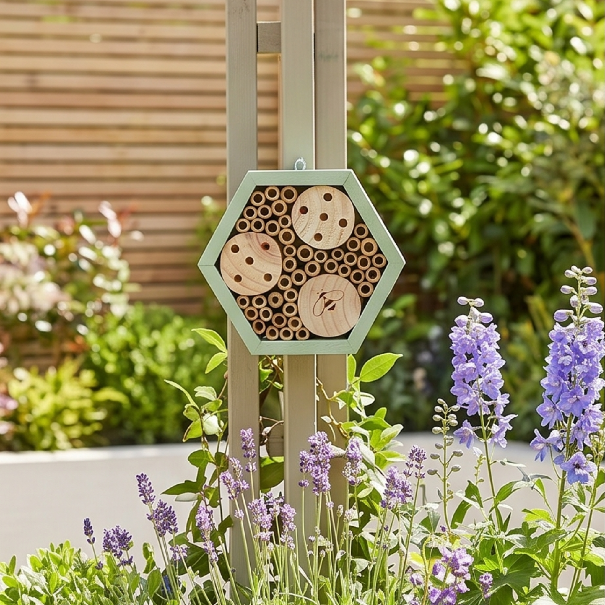 Mason Bee Hex  Box