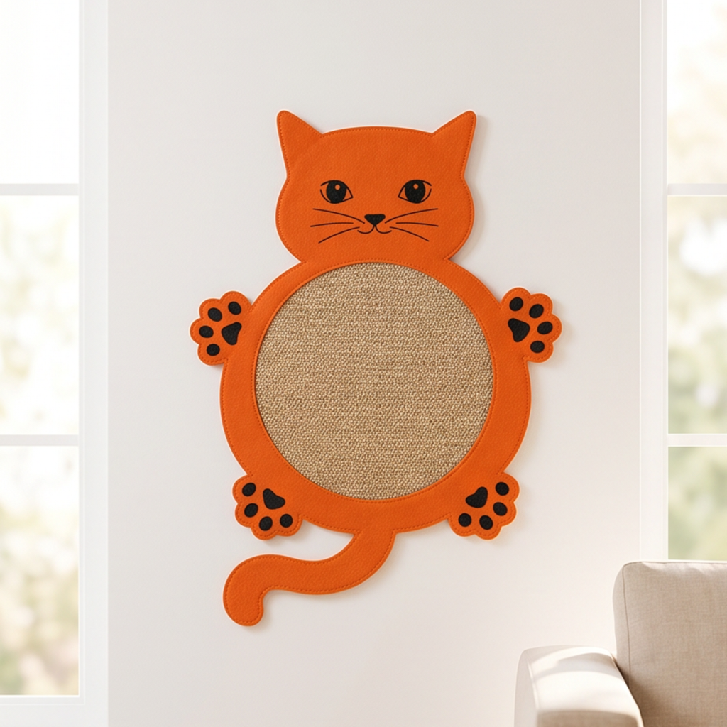 Hanging Cat Shaped Scratch Mat