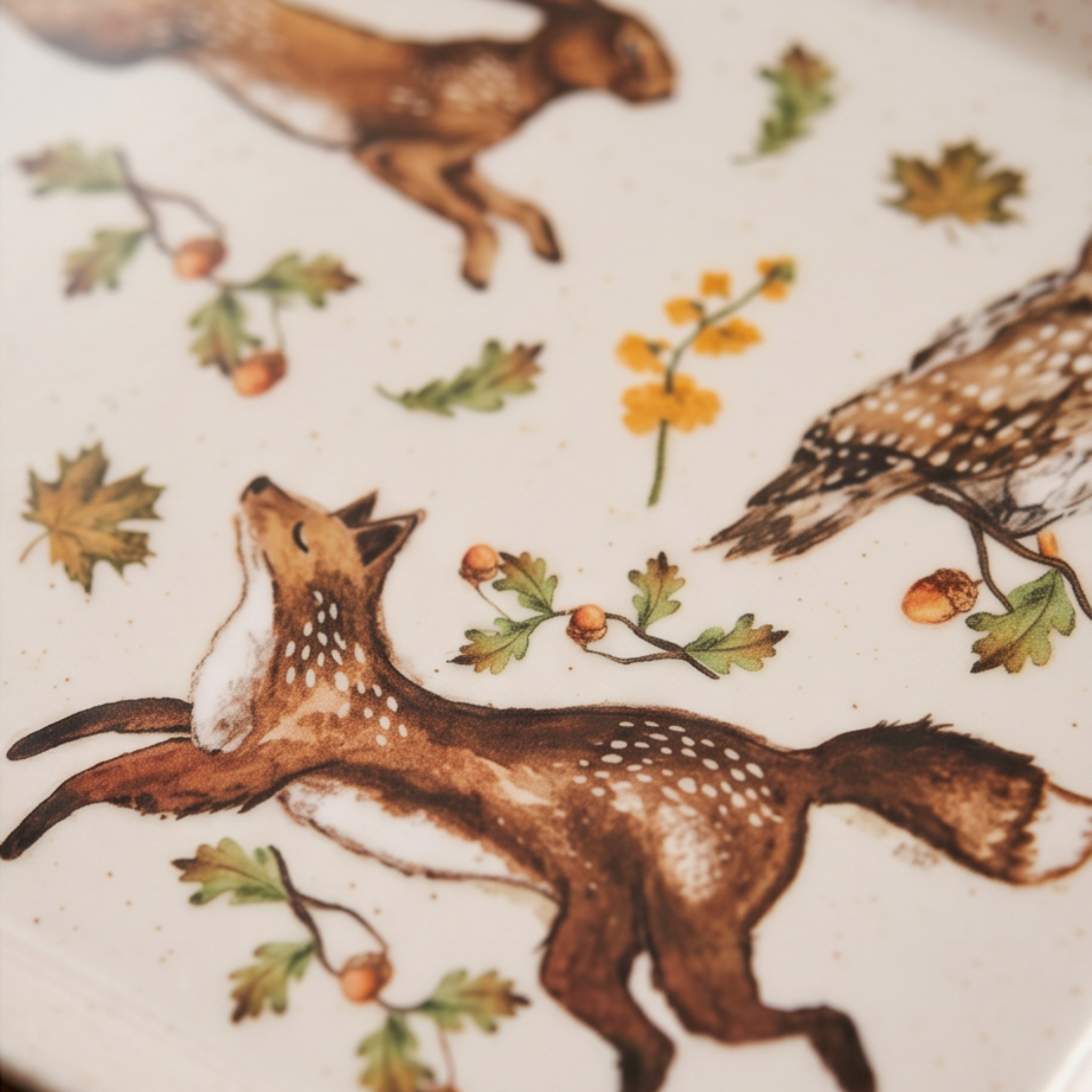 Forest Fable ( Owl, Rabbit)  - Scatter Tray