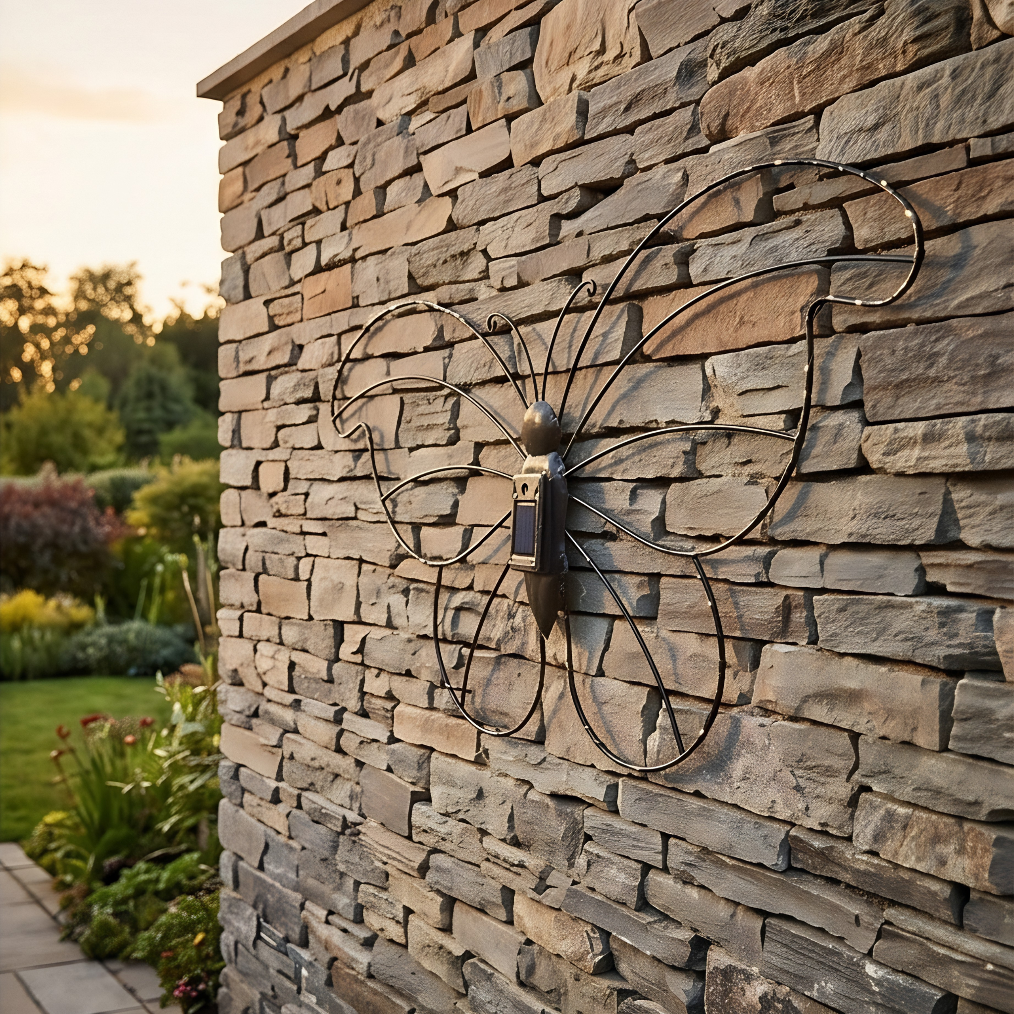 Wall Hanging Solar Butterfly