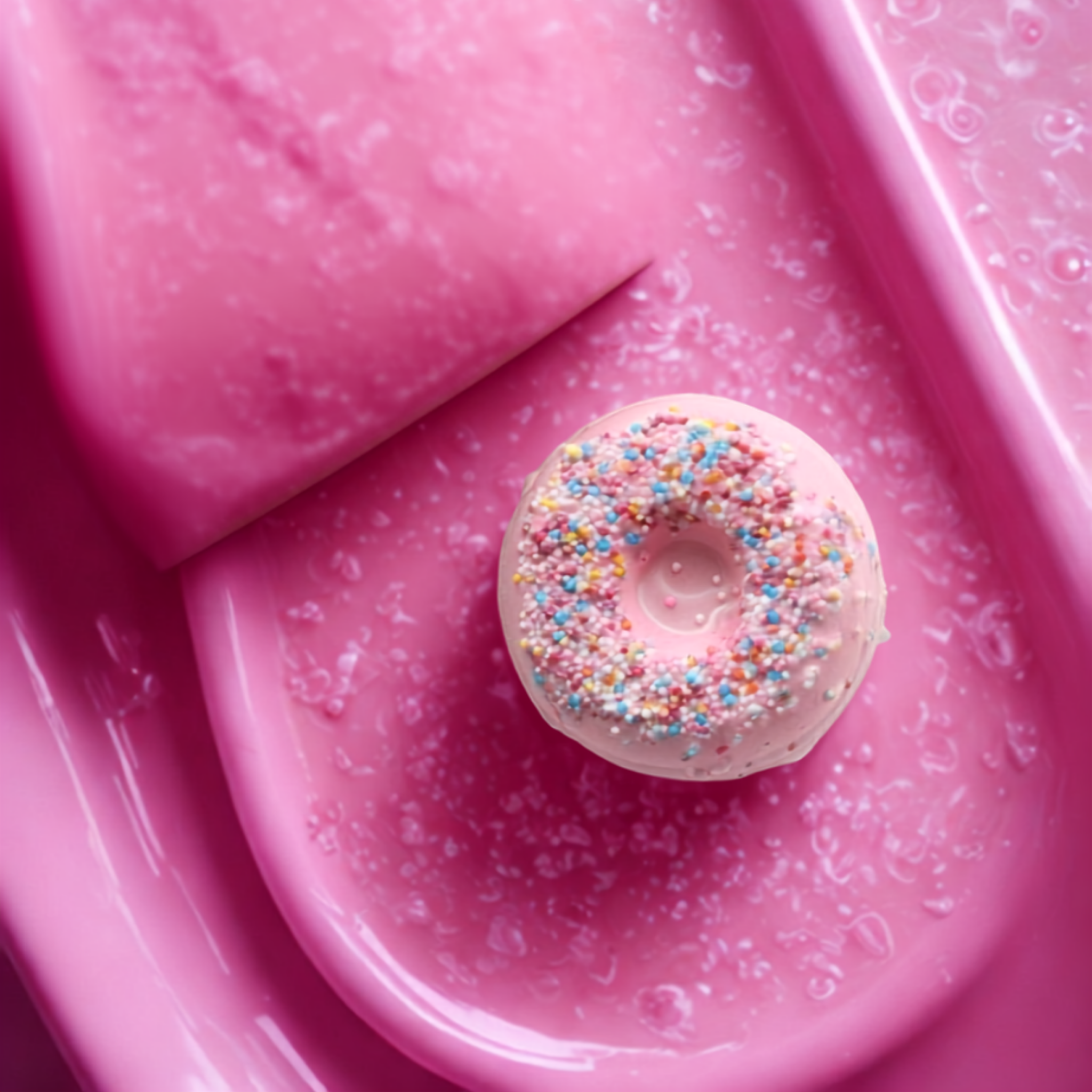 Doughnut Bath Bomb - Raspberry