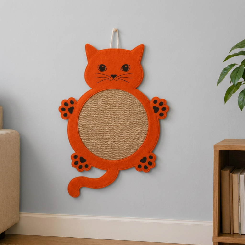 Hanging Cat Shaped Scratch Mat