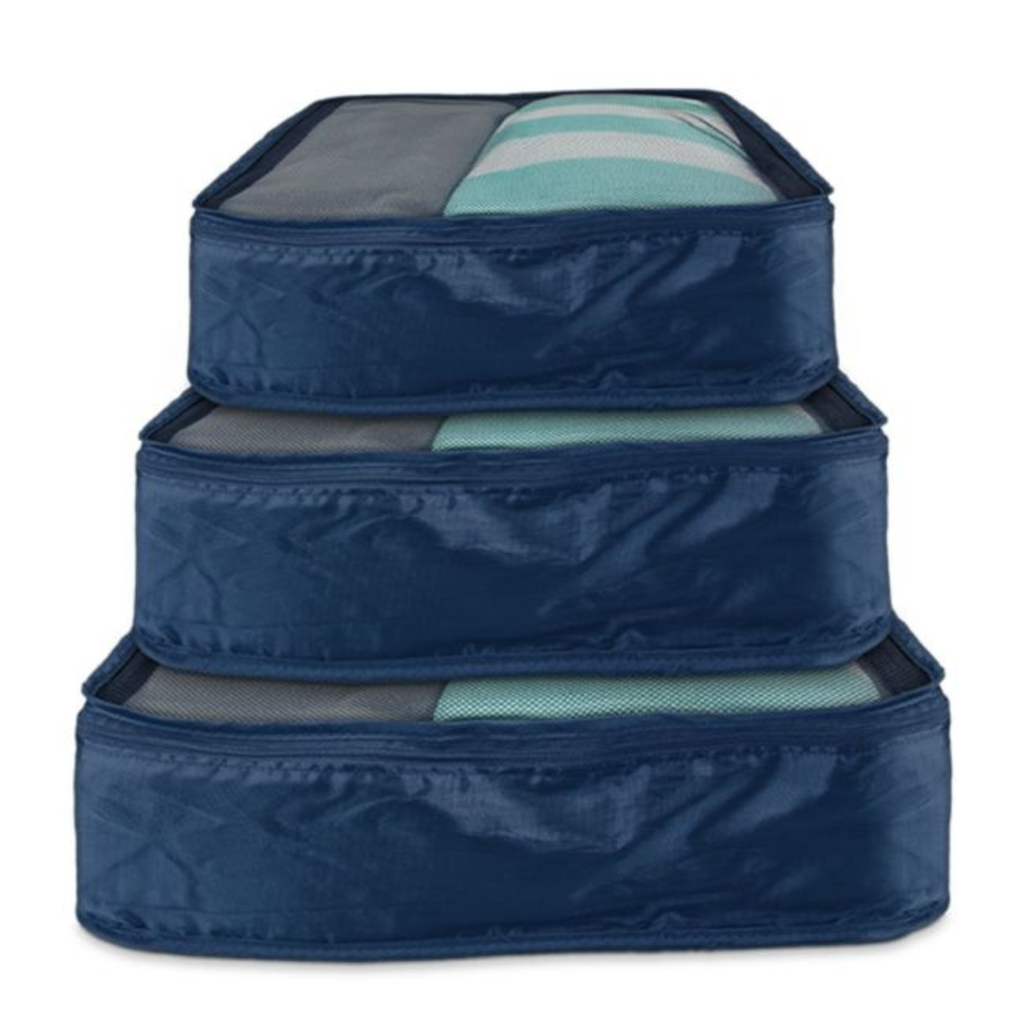 Travel Luggage Packing Cubes - Pack of 3
