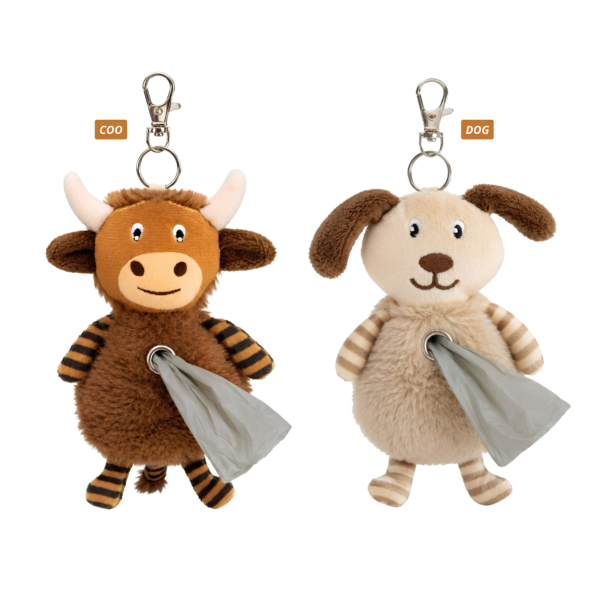 3D Plush Poop Bag with 20 Bags