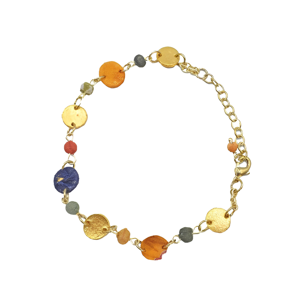 Bead and Brass Bracelet