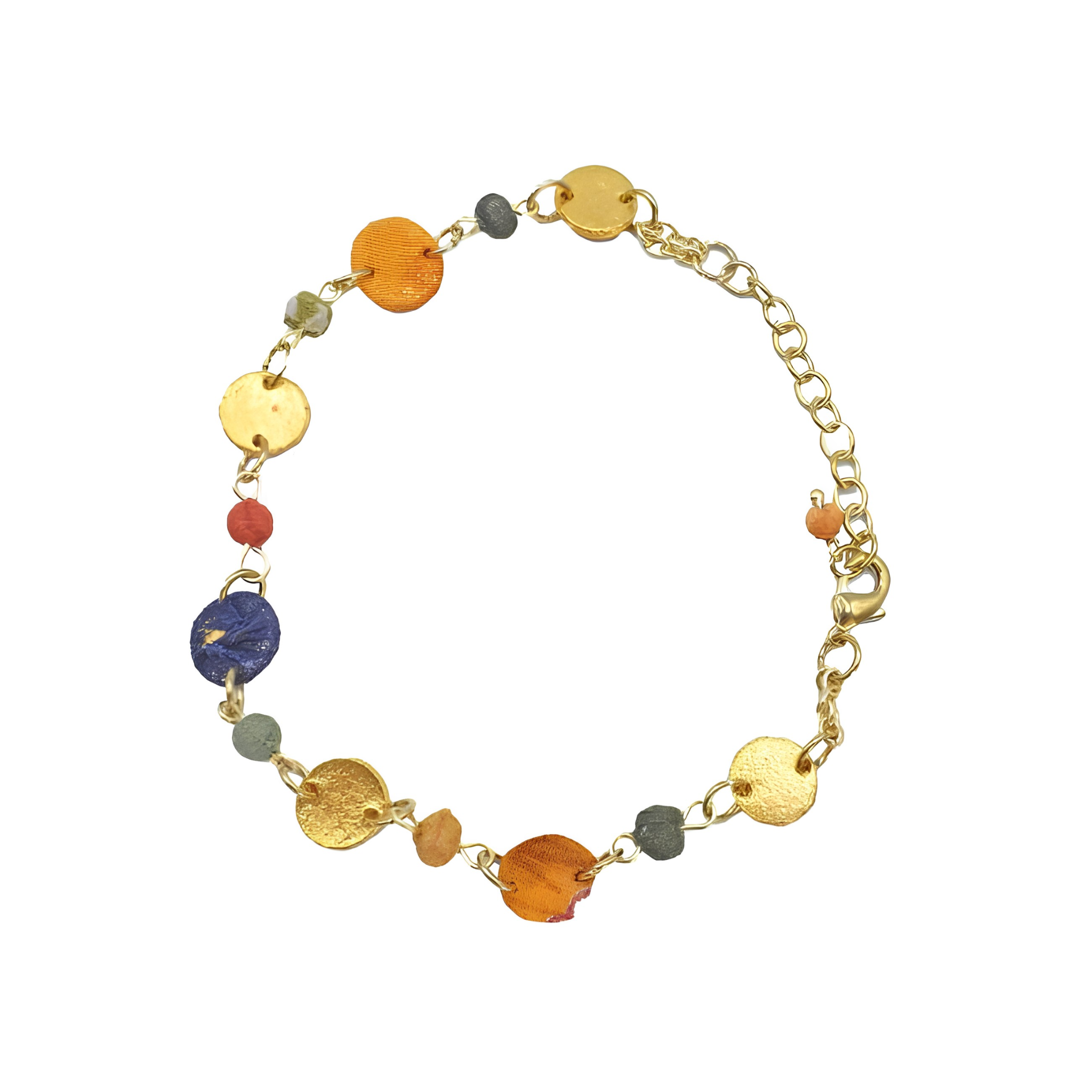 Bead and Brass Bracelet
