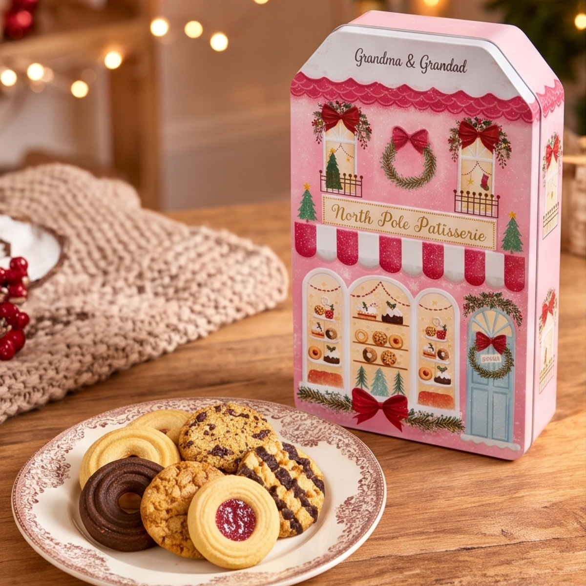 Personalised North Pole Patisserie Tin