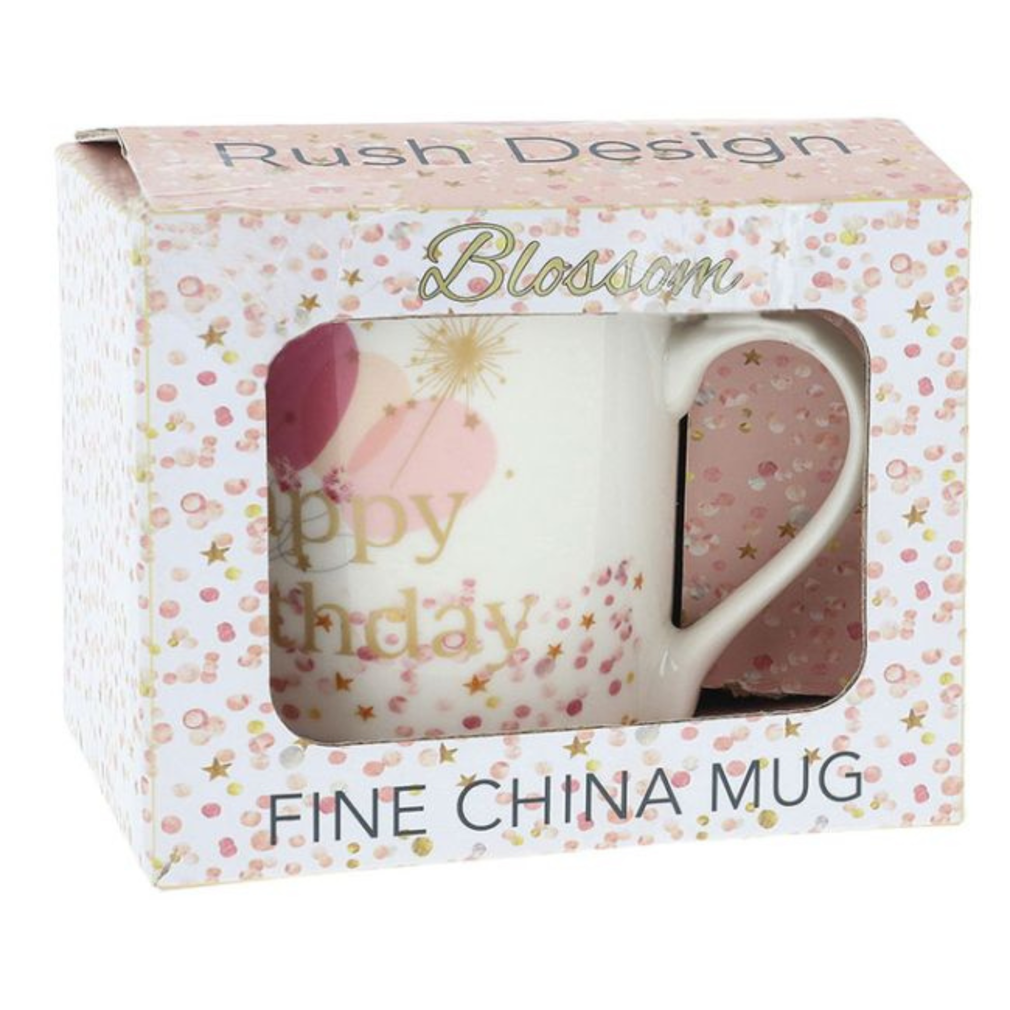 Personalised Blossom Happy Birthday Mug