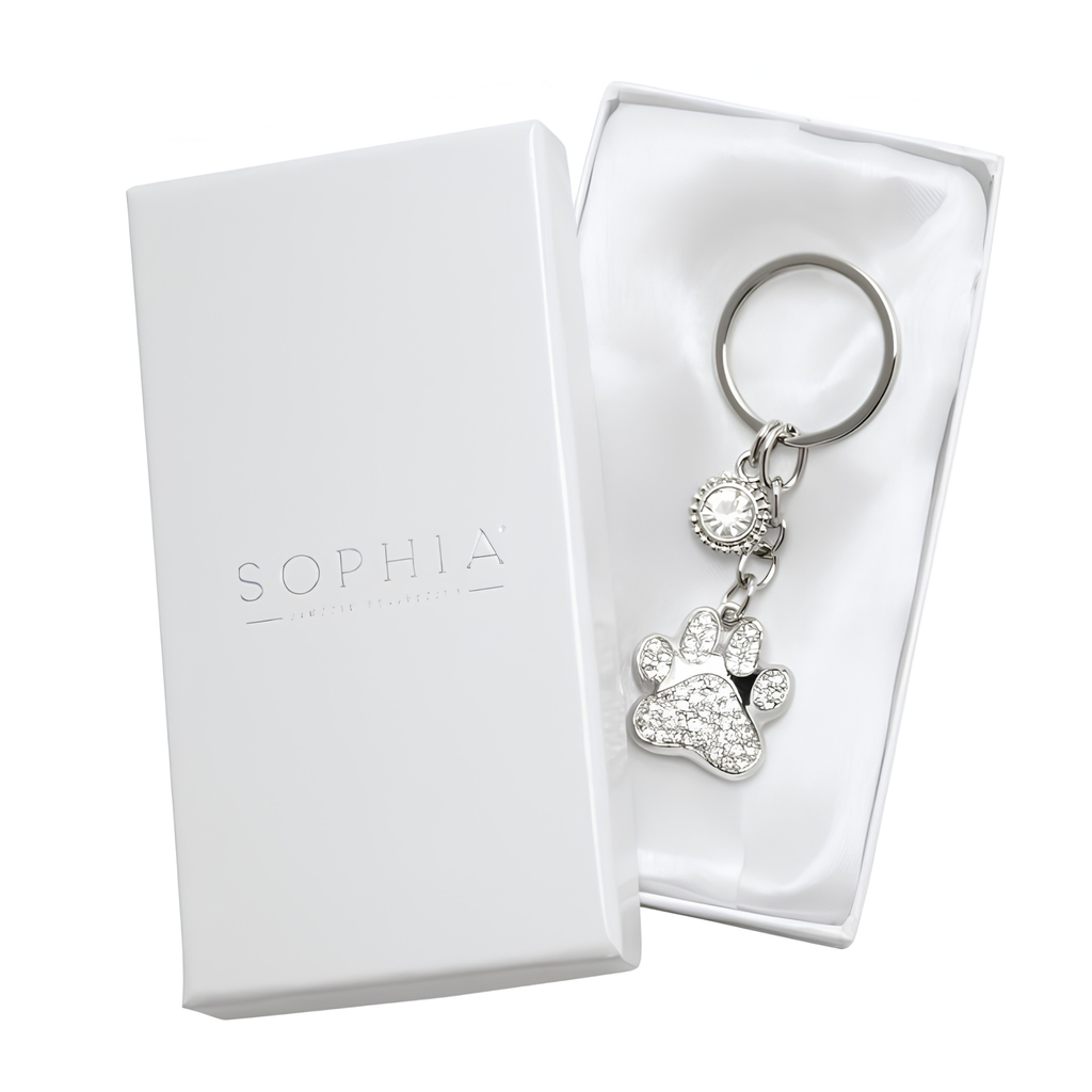 Crystal Paw Keyring