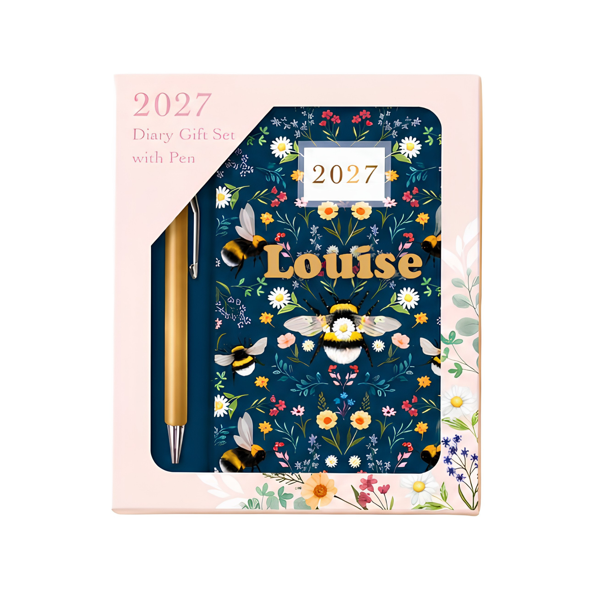 Personalised 2027 Diary & Pen Gift Set