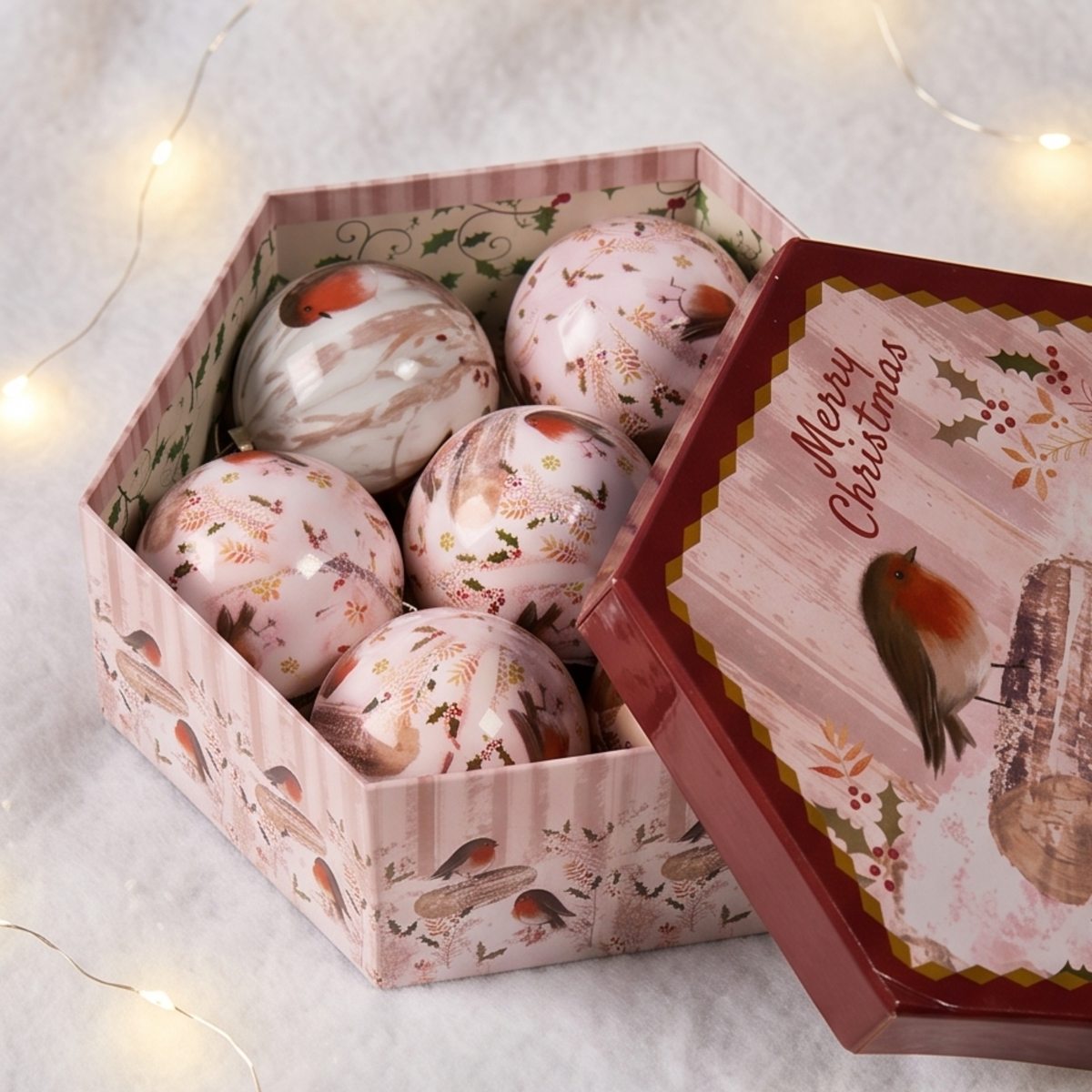 Set of 7 Christmas Baubles