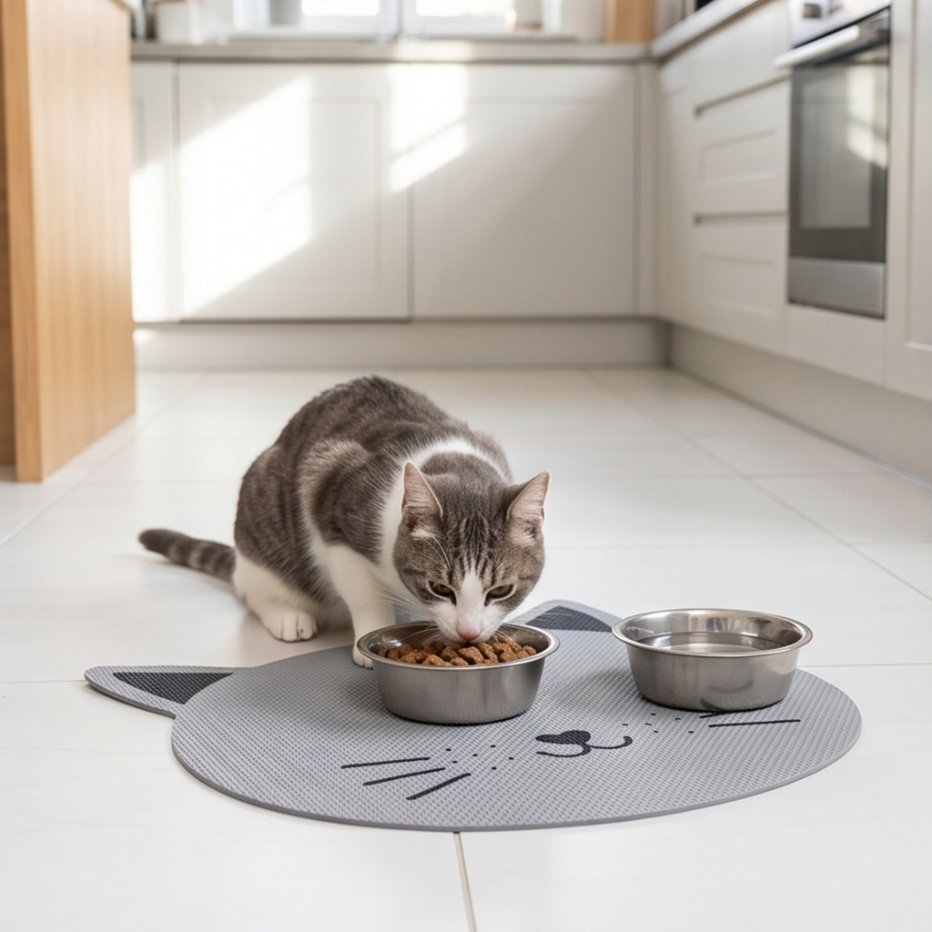 Anti Slip Cat or Dog Head Food Mat