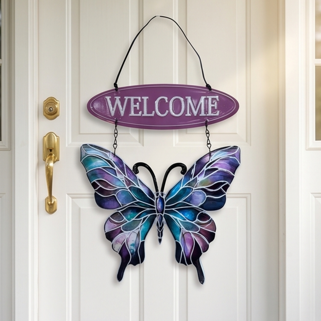 Butterfly Welcome Sign