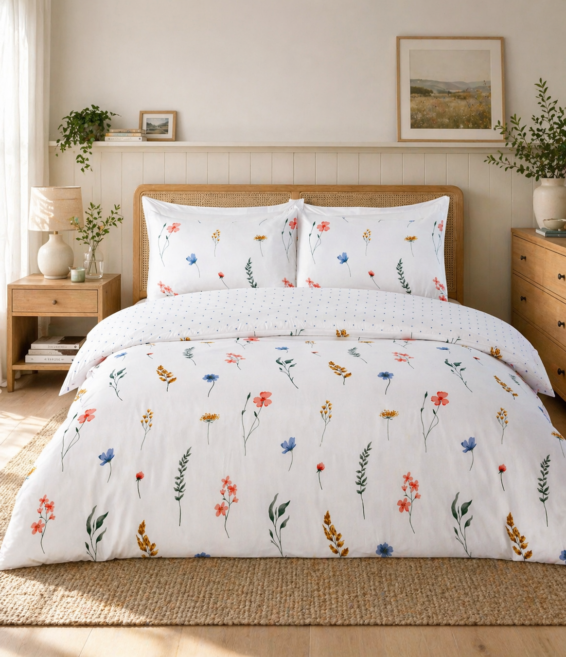 Pressed Flowers  Bedding Set