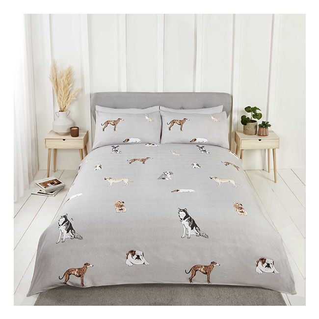 Pawsome Grey  Bedding Set