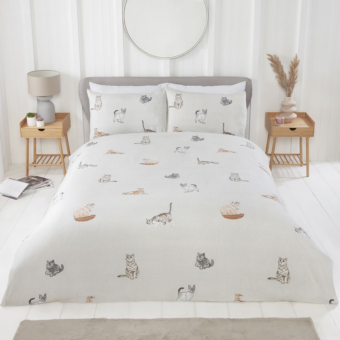 Purrfect Natural Bedding Set