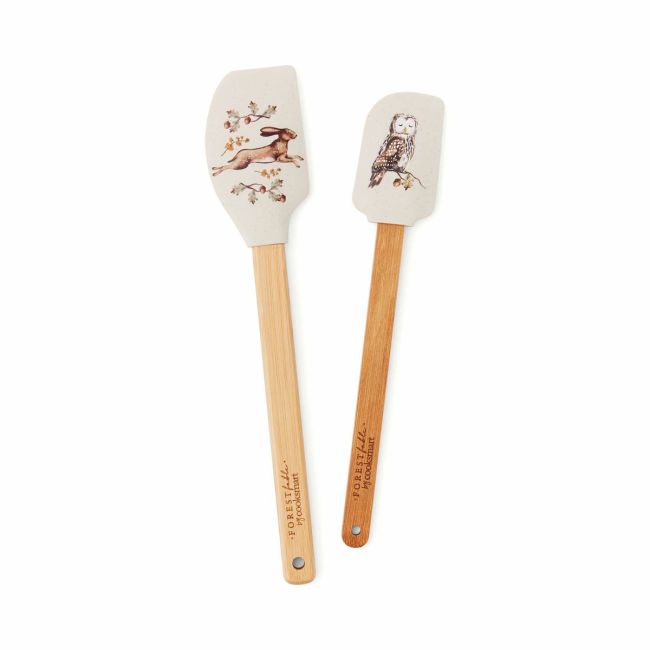 Set of 2 Spatulas - Forest Fable ( Owl, Rabbit)